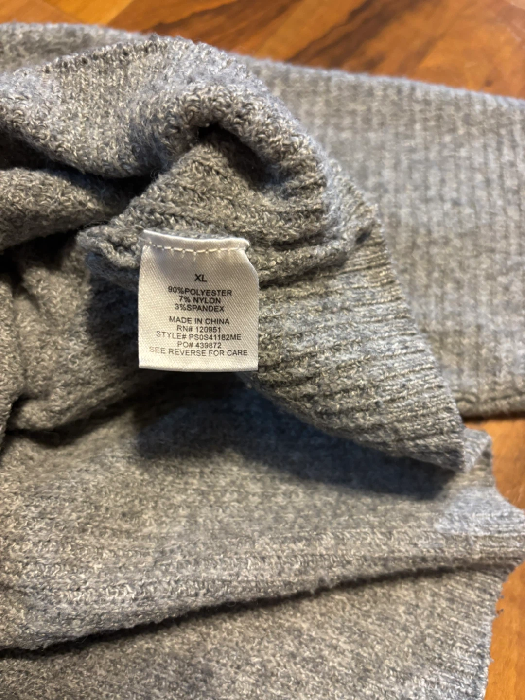 🏆Pink Rose Gray Cardigan Sweater XL - photo 3