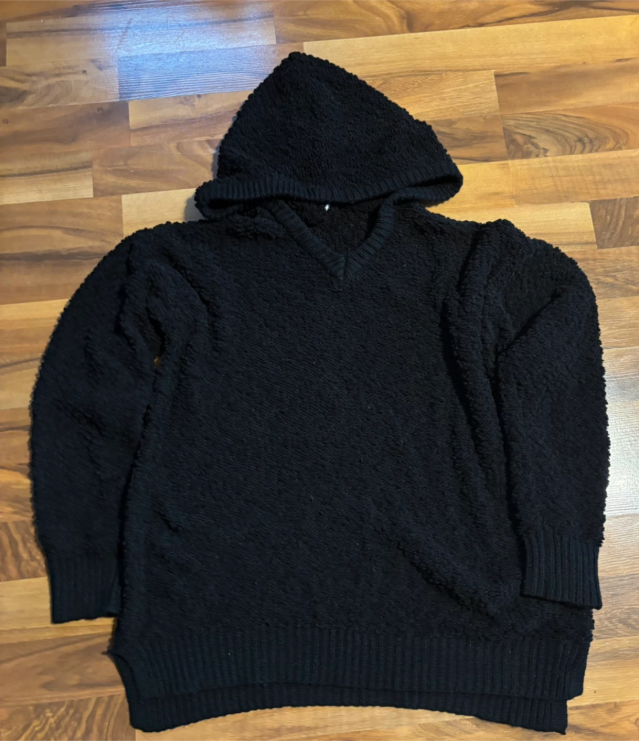 🏆 Black Fuzzy Hoodie - XL/XXL (15-17) - photo 2