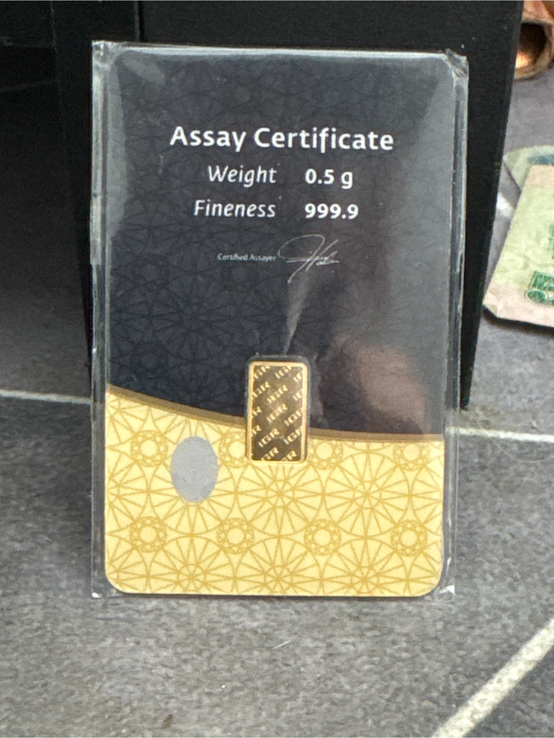 IGR 0.5g Fine Gold Bar🏆 - photo 2