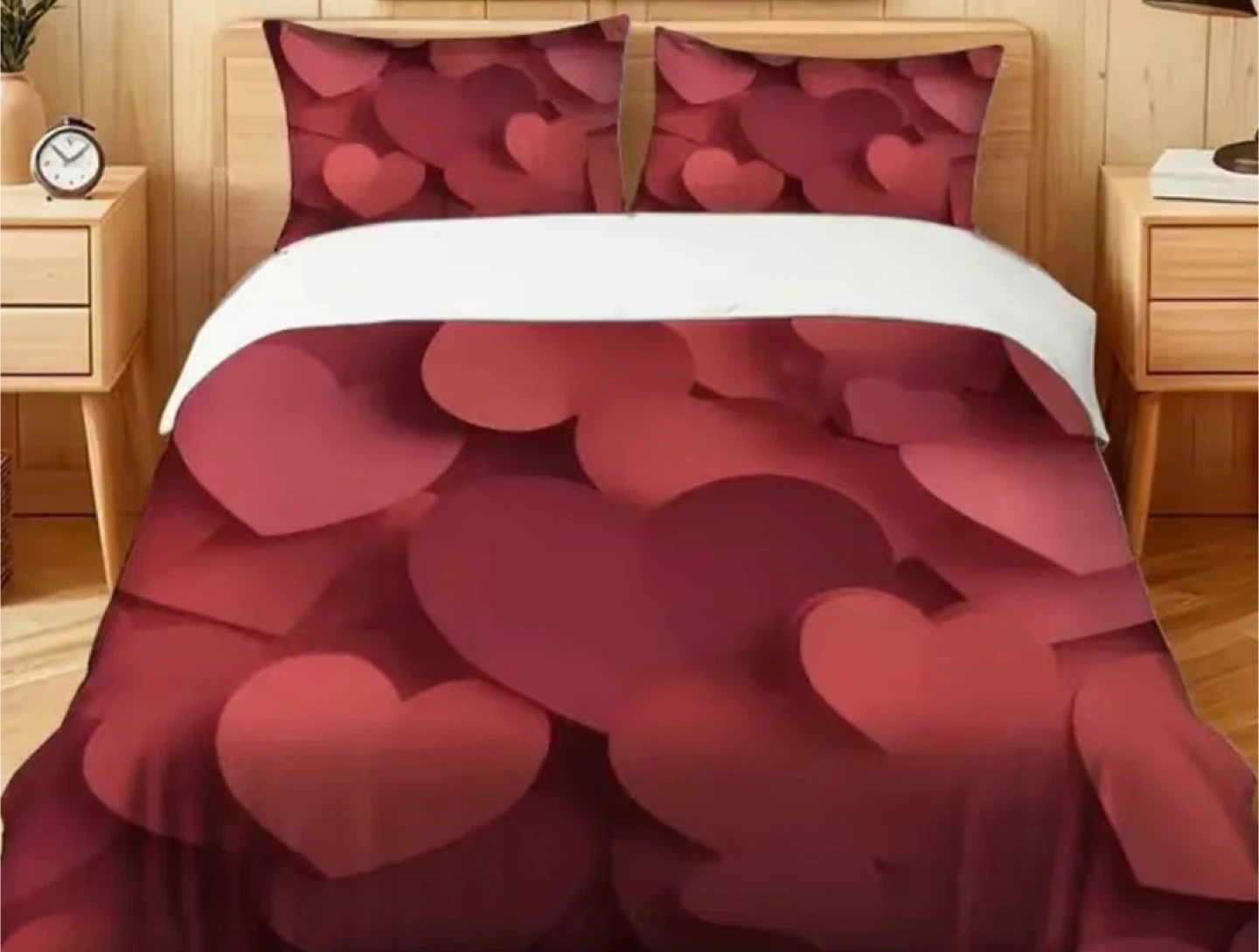 Heart Pattern Duvet Cover Set- Valentines special - photo 3
