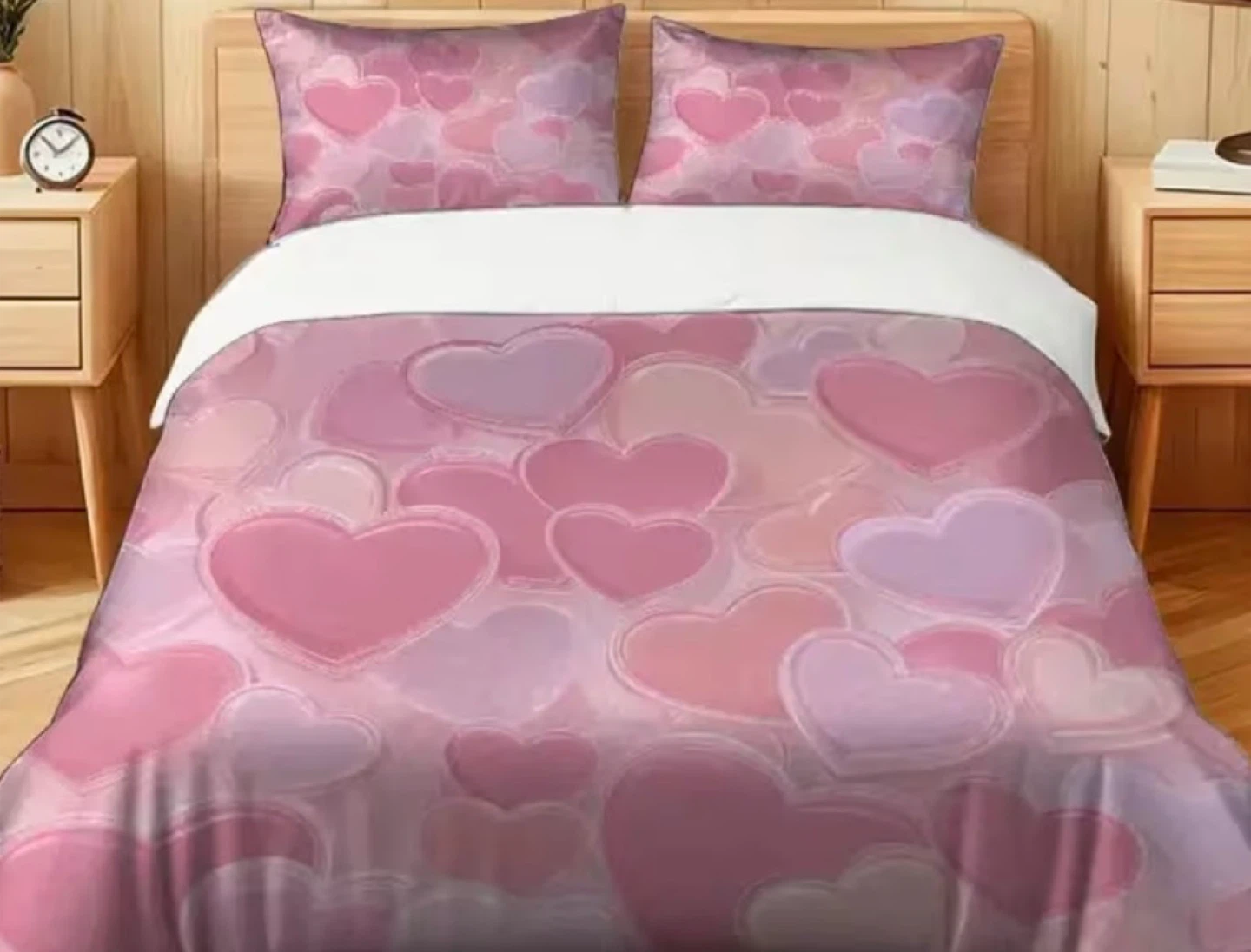 Heart Pattern Duvet Cover Set- Valentines special - photo 4