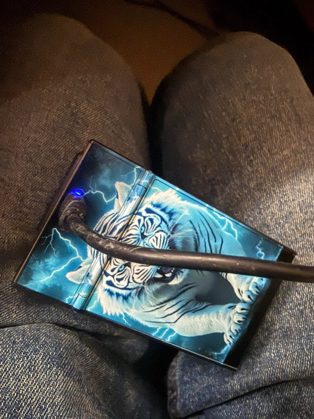 Cigarette Case with White Tiger Design - photo 3
