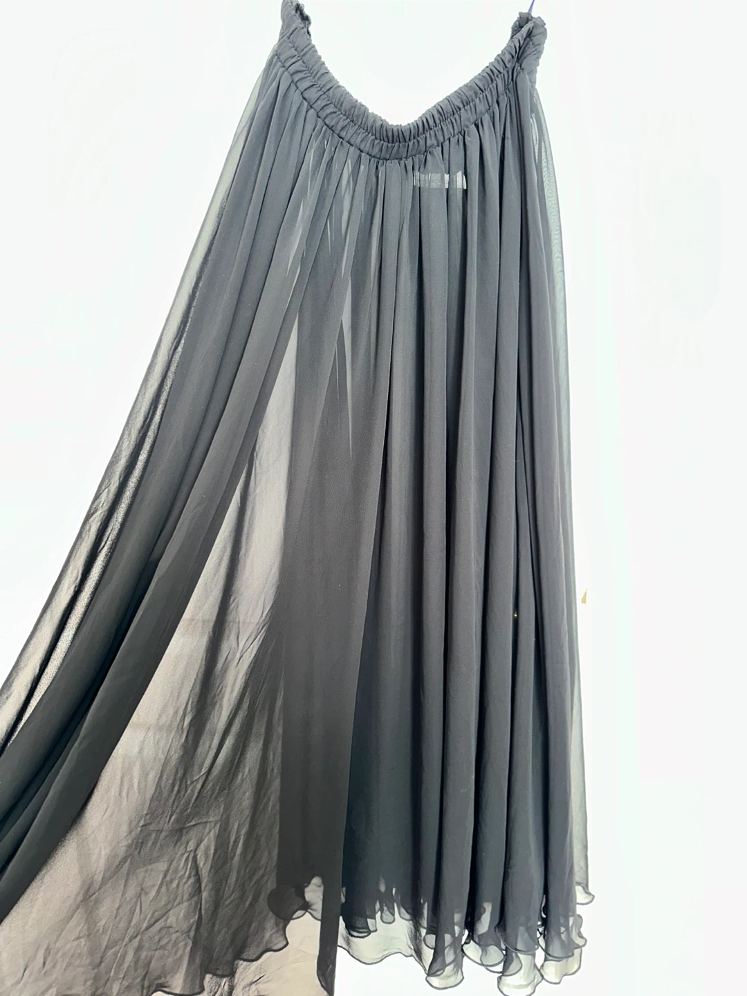 Radar Black Chiffon Maxi Skirt 🏆 - photo 2