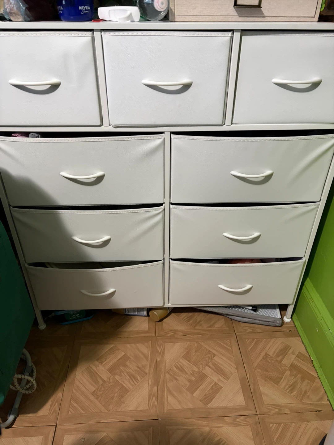 White 9-Drawer Storage Unit