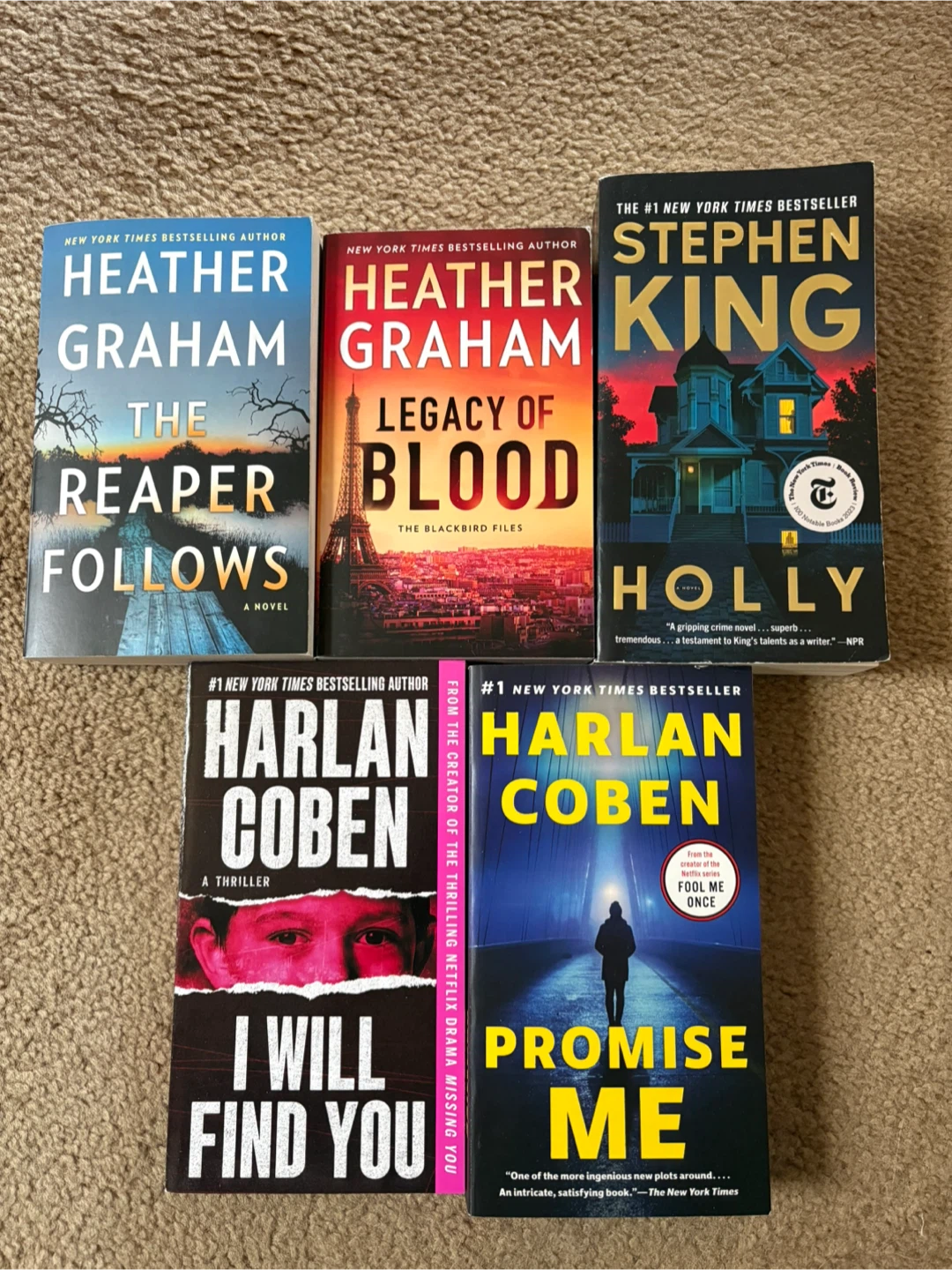 Fiction Paperback Books $4 each or 3 for $10 firm