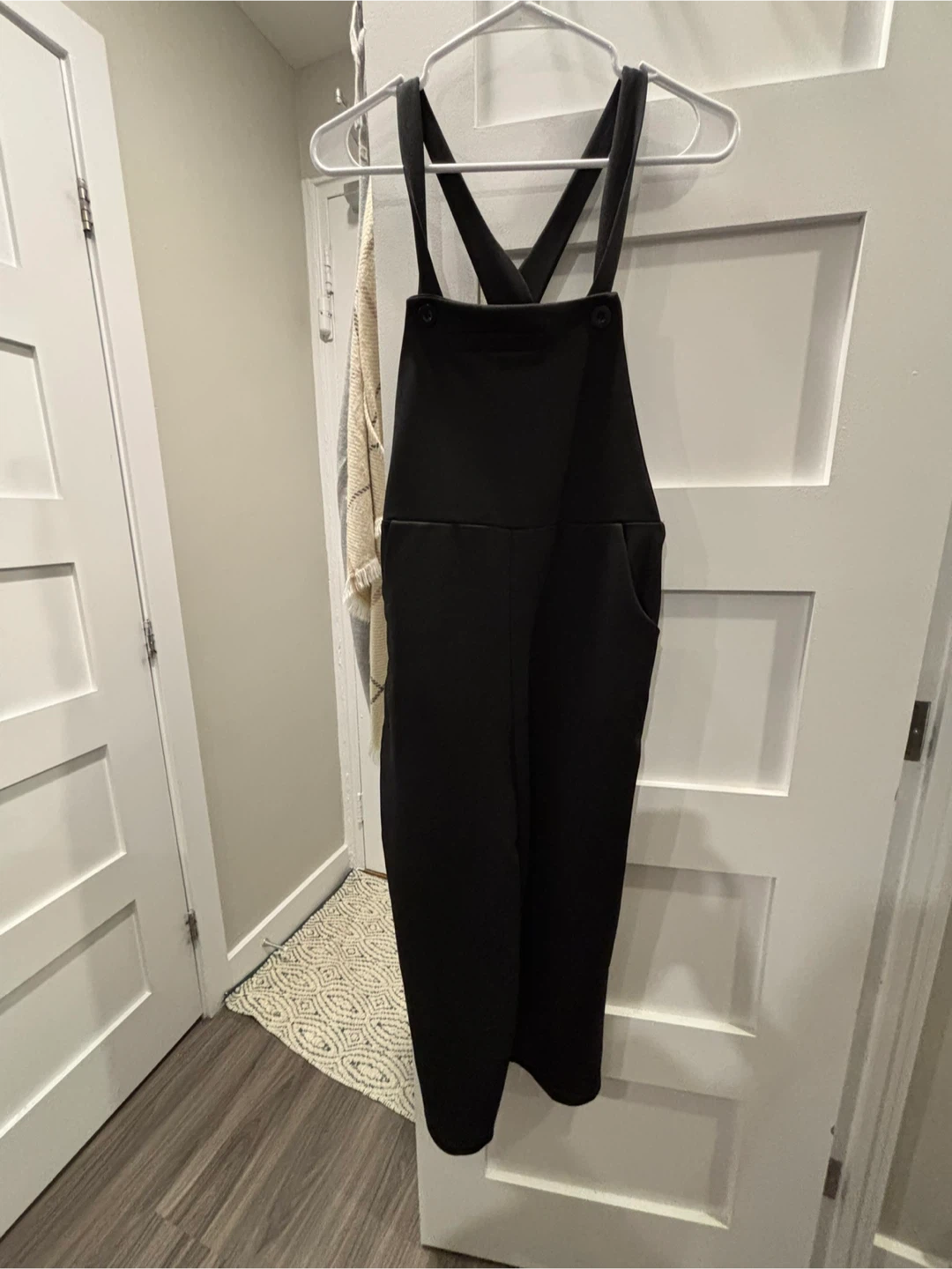Black Overalls Dress