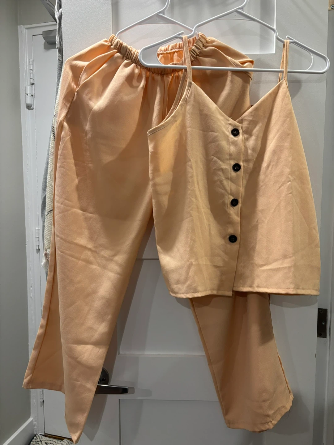Peach Camisole and Pants Set