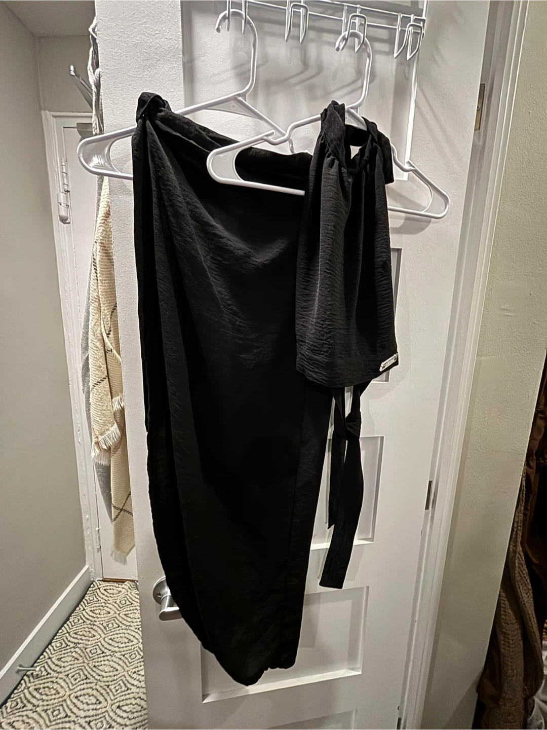 Two piece beach wrap for bikini and swimsuit