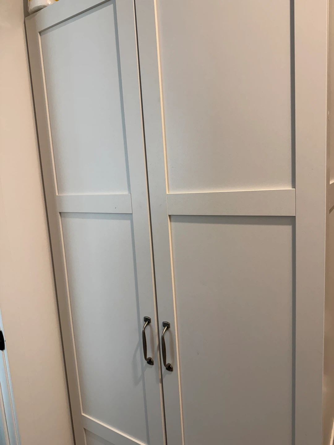 White Double Door Storage Cabinet - photo 2