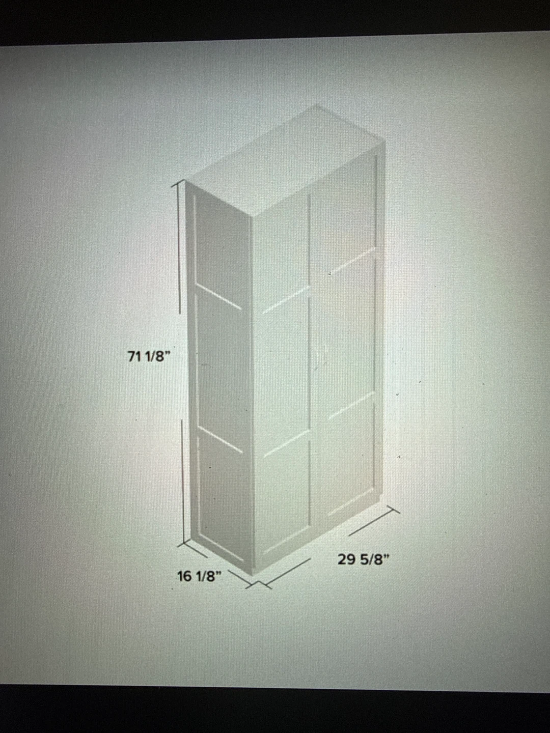 White Double Door Storage Cabinet - photo 4