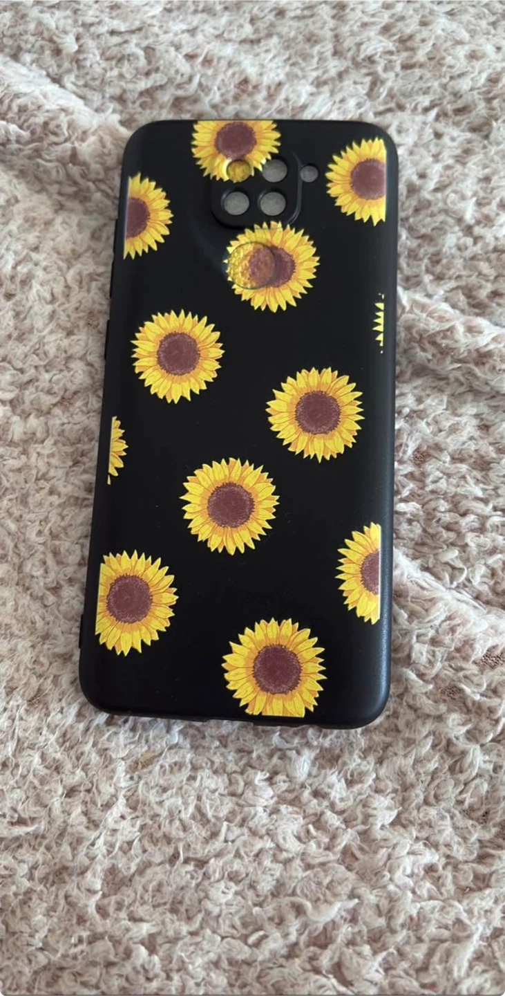 Black Sunflower Phone Case