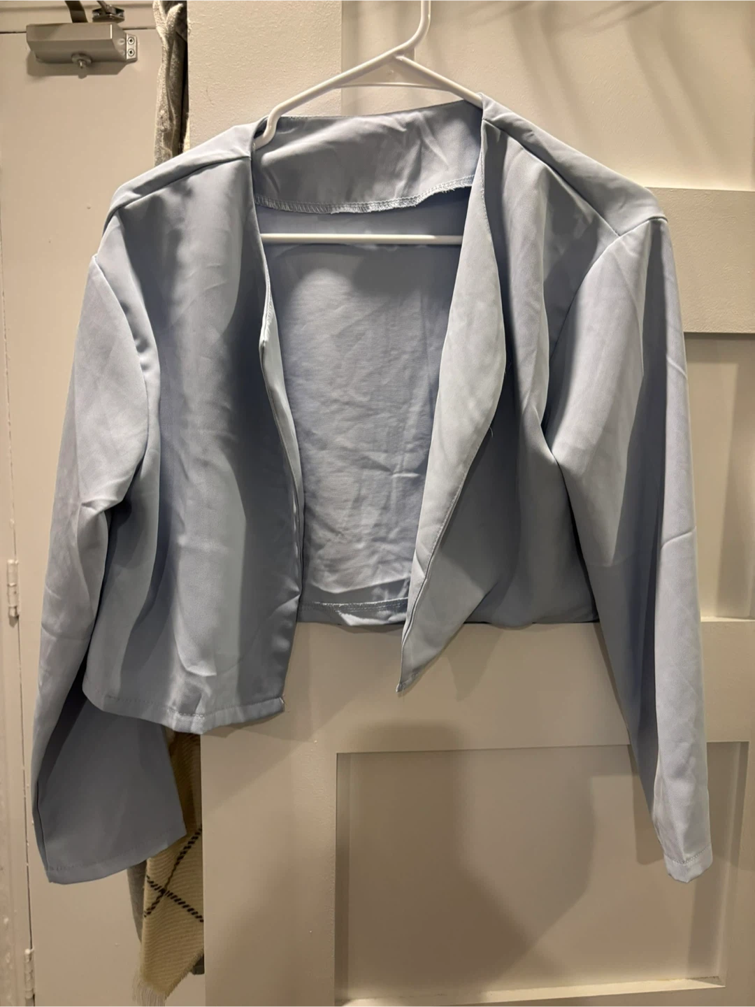 Light Blue Cropped Blazer