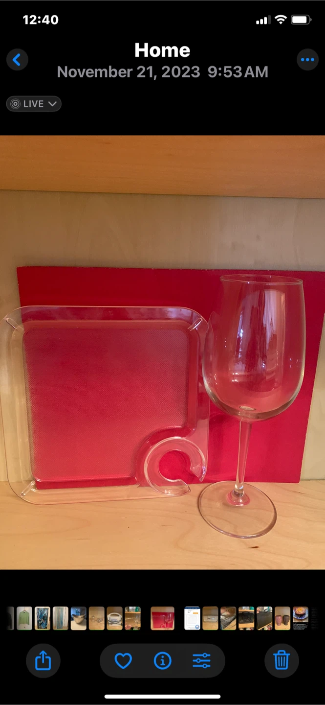 14 wine glass holding trays - photo 2