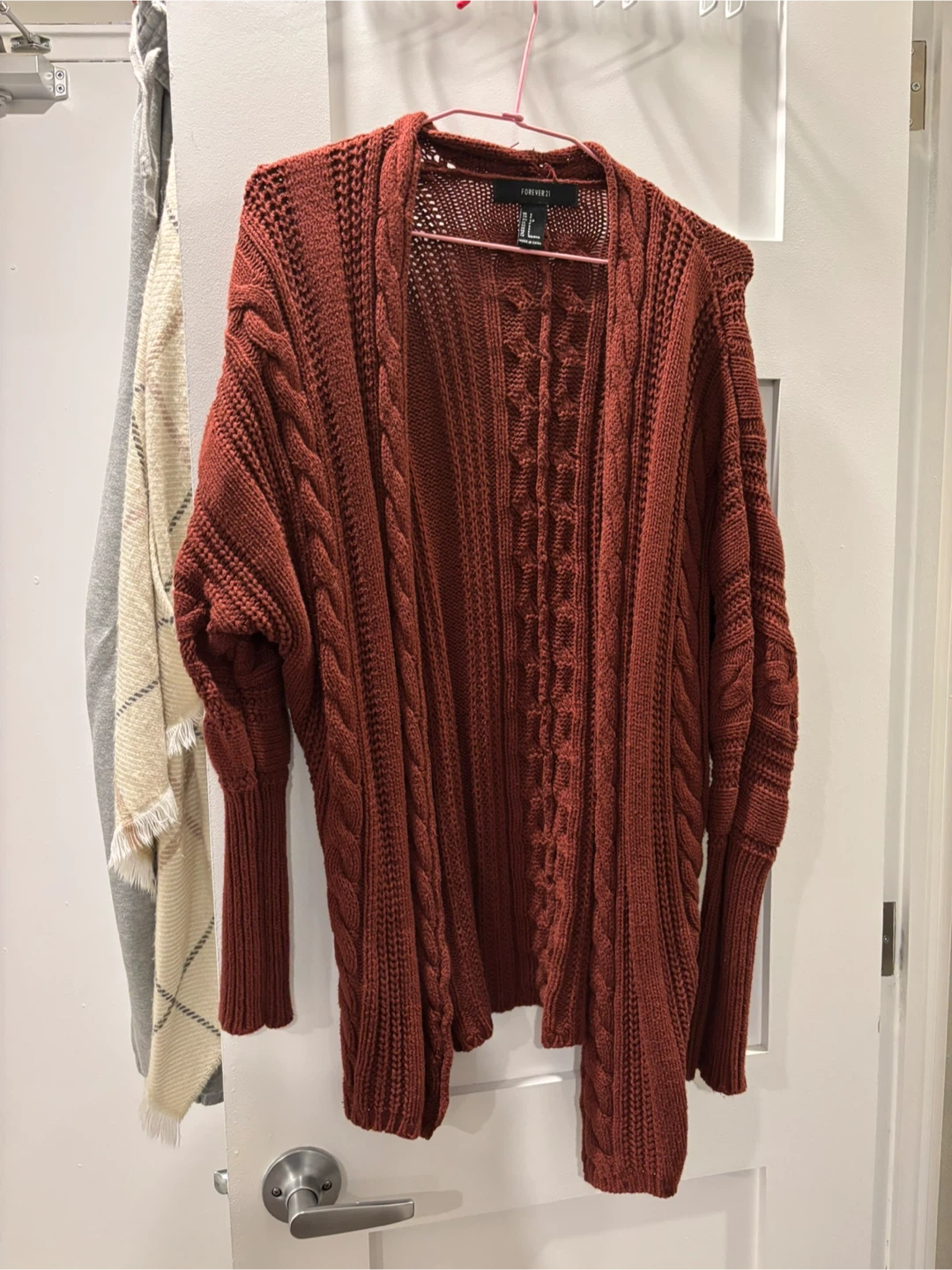 Forever 21 Cable Knit Cardigan