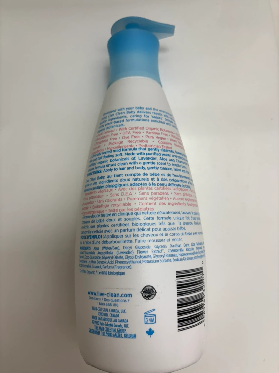 Live Clean Baby  Shampoo & Wash 750ml $10 - photo 2