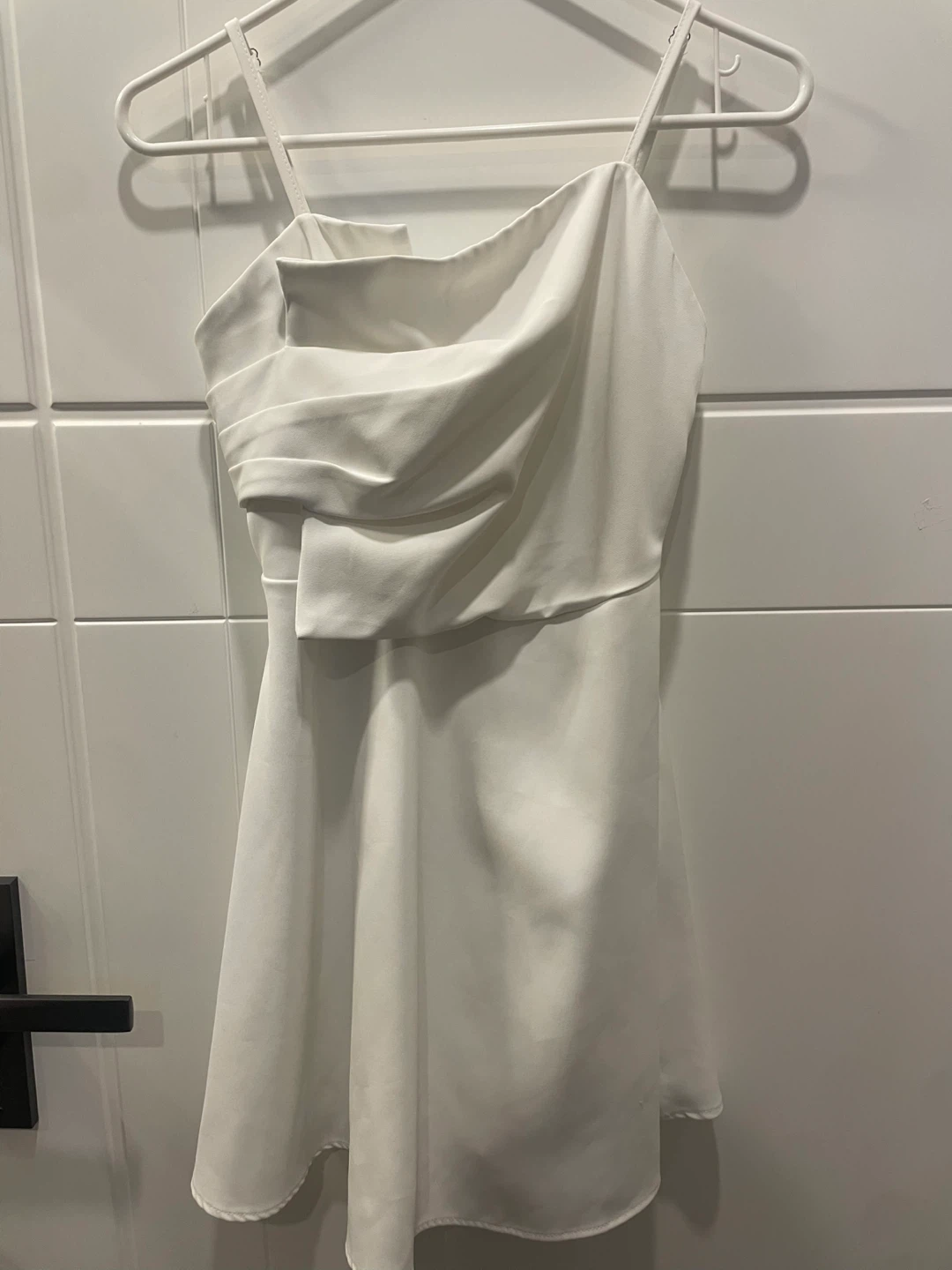 White Smocked Back Mini Dress - photo 2