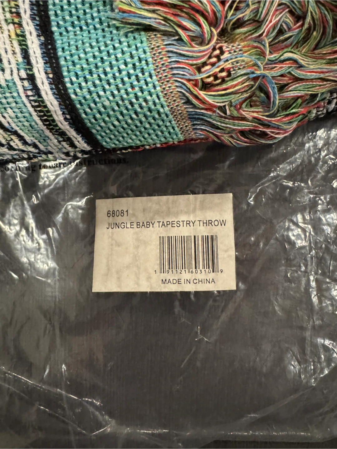 🏆Jungle Baby Tapestry Fringe Border Blanket Collections Etc New - photo 5
