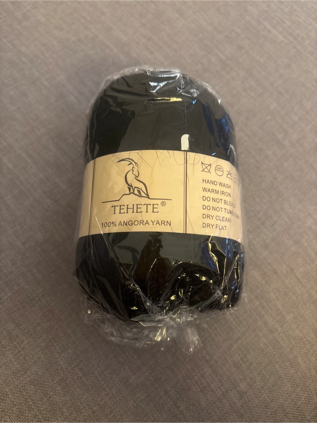 Tehete 100% Angora Rabbit Hair Yarn - Black