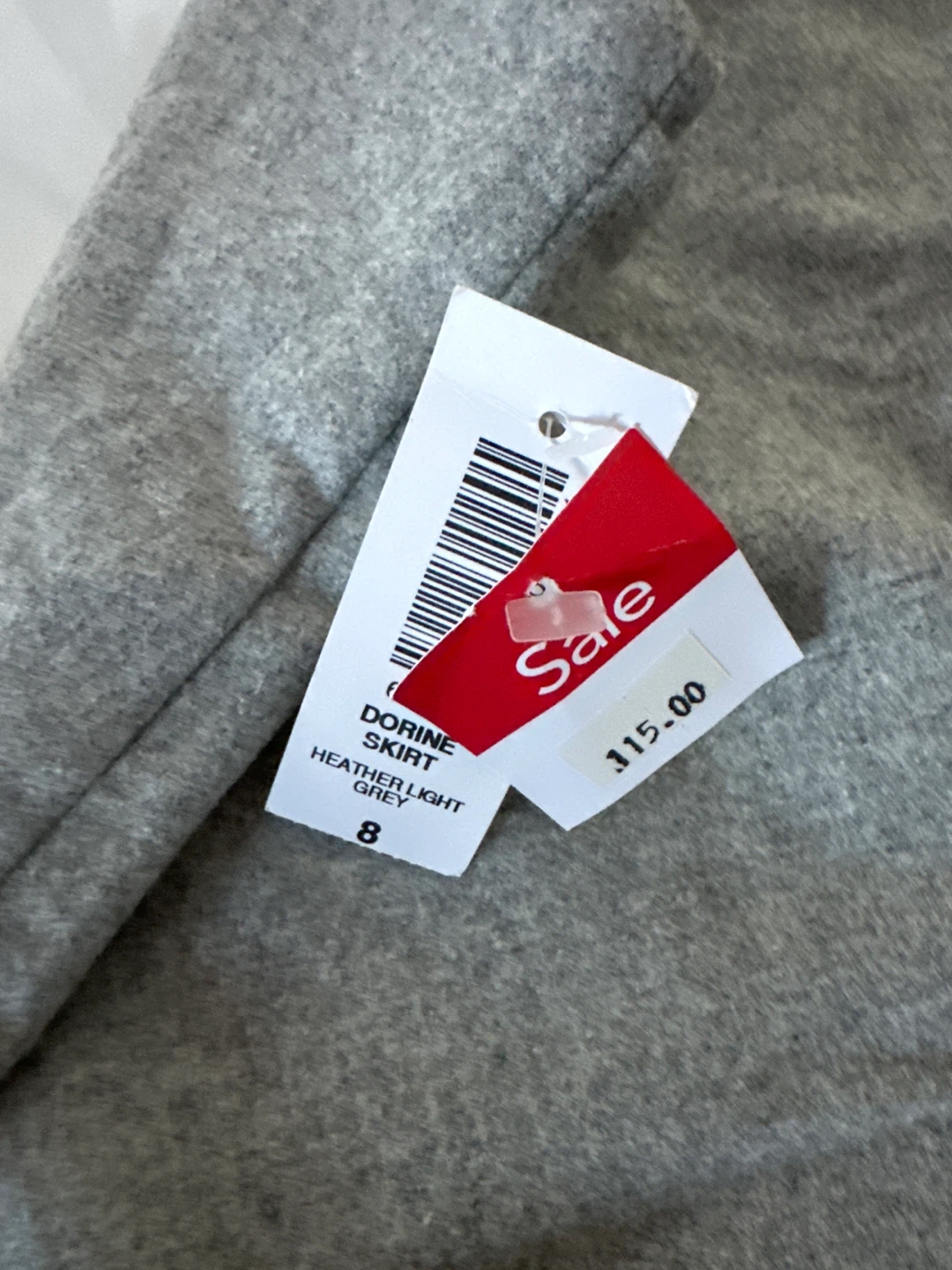 New Aritzia Wilfred Dorine Skirt - Light Grey - photo 4