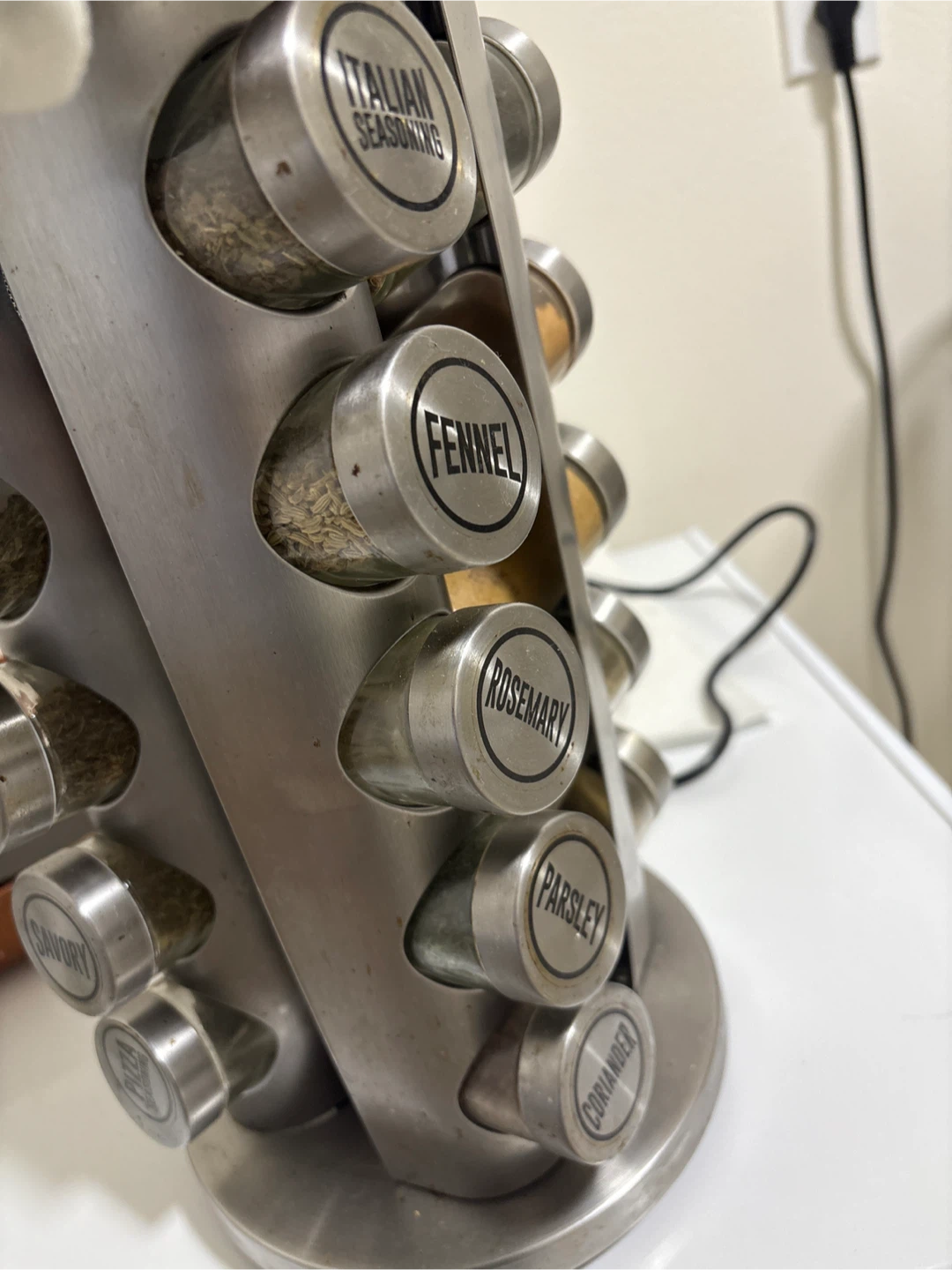 Stainless Steel Spice Rack with 20 Jars - photo 2