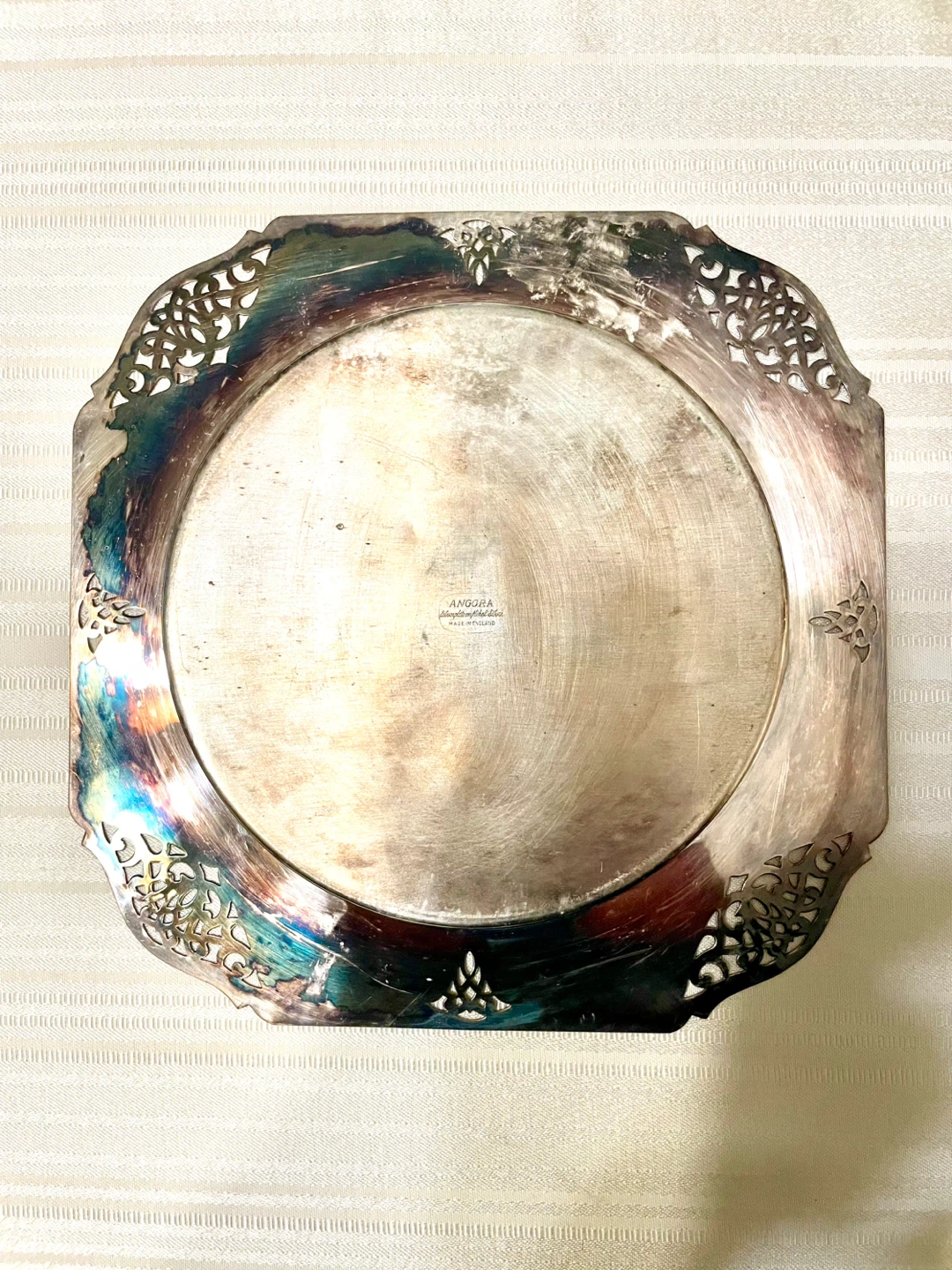 Angora Silverplate Tray Platter Made in England 🏆 - photo 2