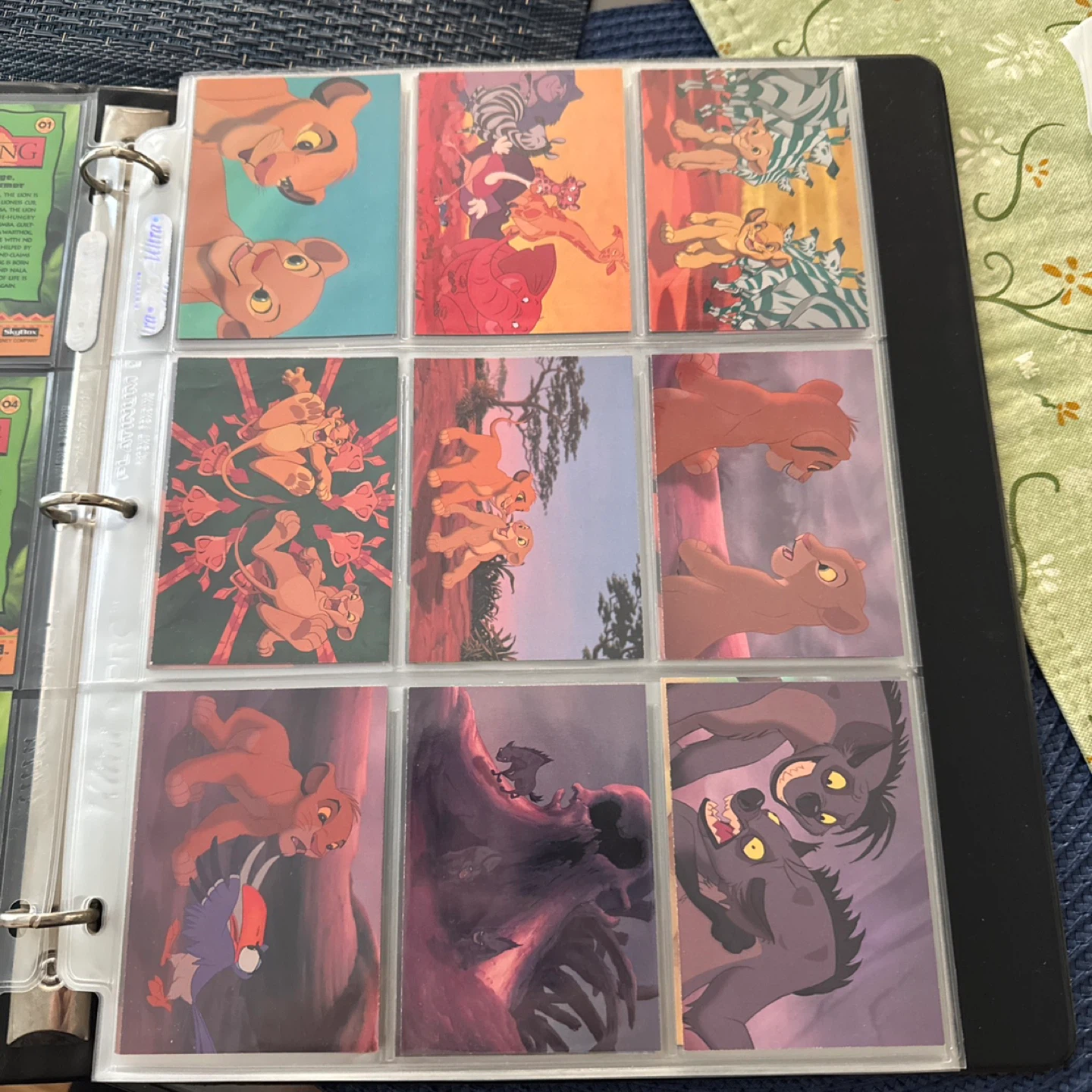 🏆 1994 Disney Lion King Card Set Series 1 Skybox Official Binder - photo 4