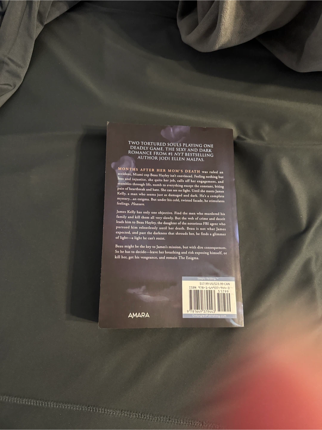 🏆The Enigma by Jodi Ellen Malpas Book Sprayed Edges - photo 2