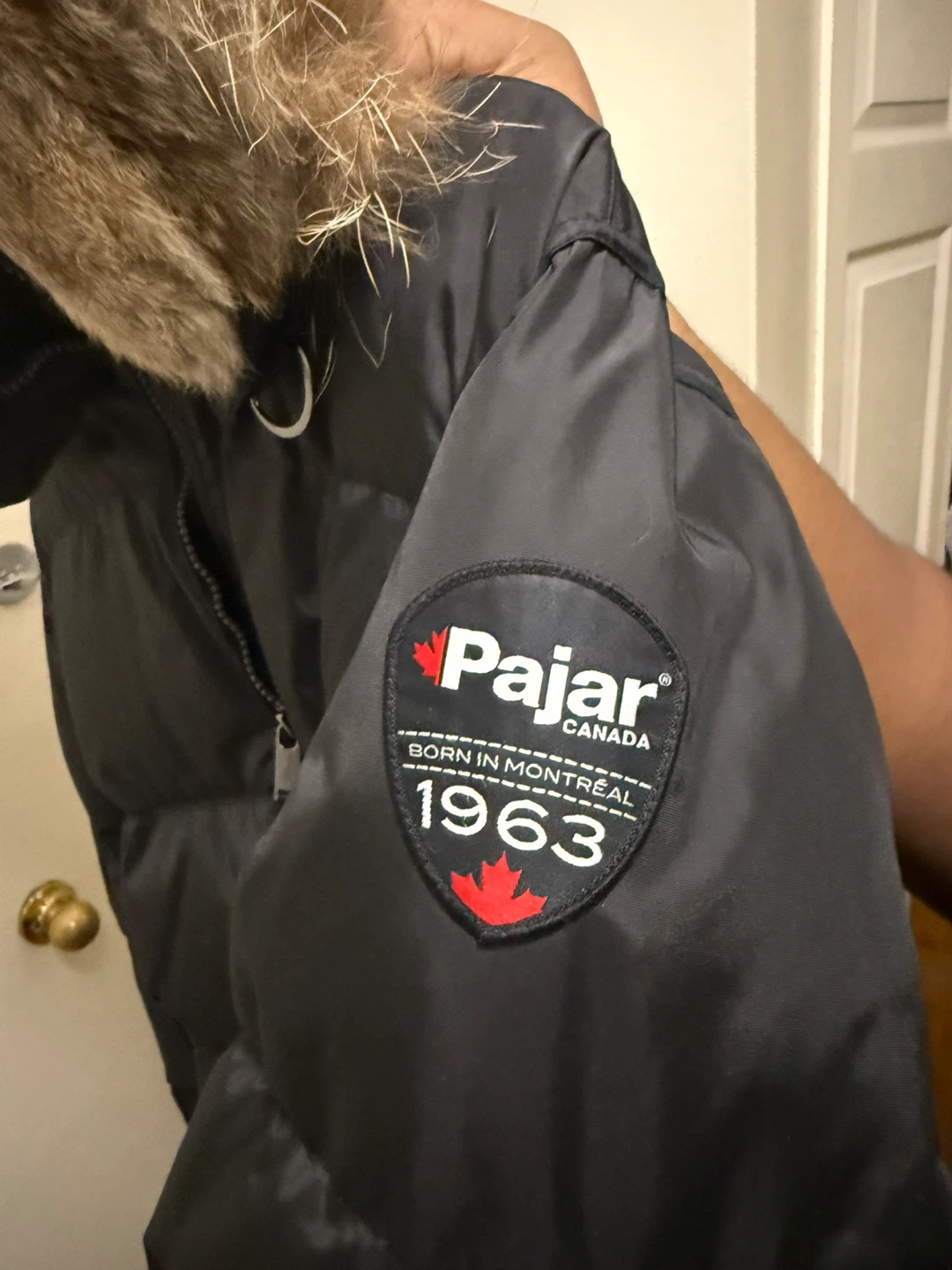 Pajar Canada Black Winter Puffer Jacket with Fur Hood - photo 3