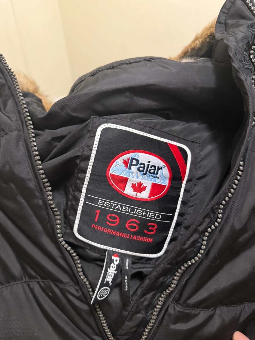 Pajar Canada Black Winter Puffer Jacket with Fur Hood - photo 2
