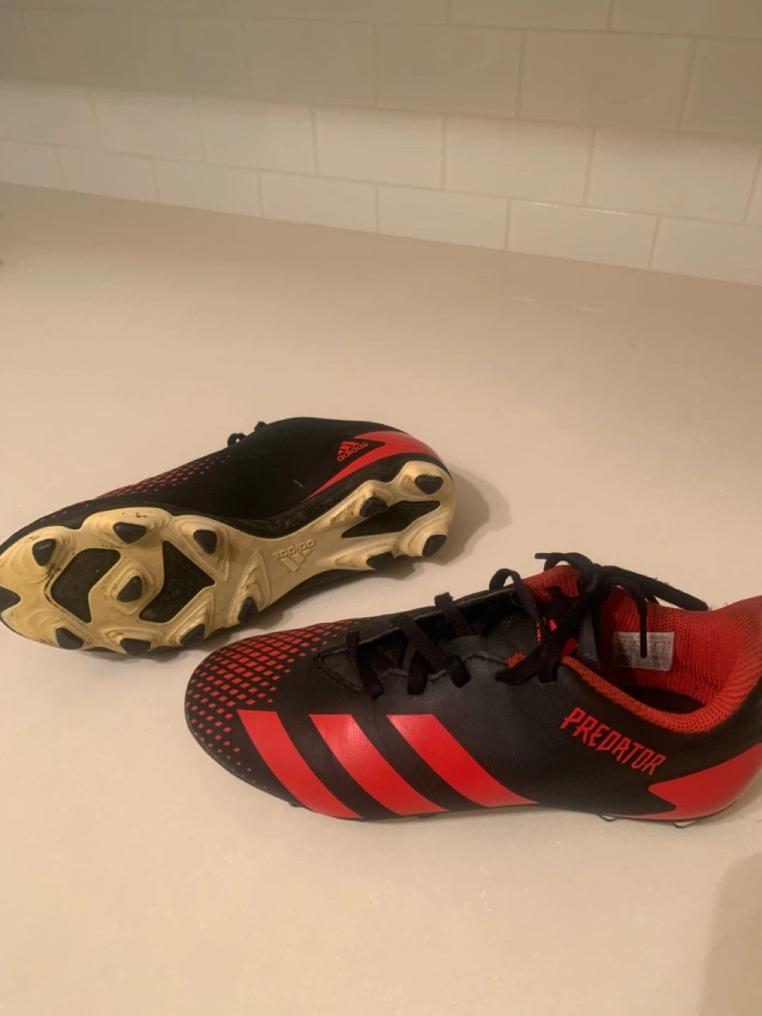 Adidas Predator Soccer Cleats Black Red - photo 3