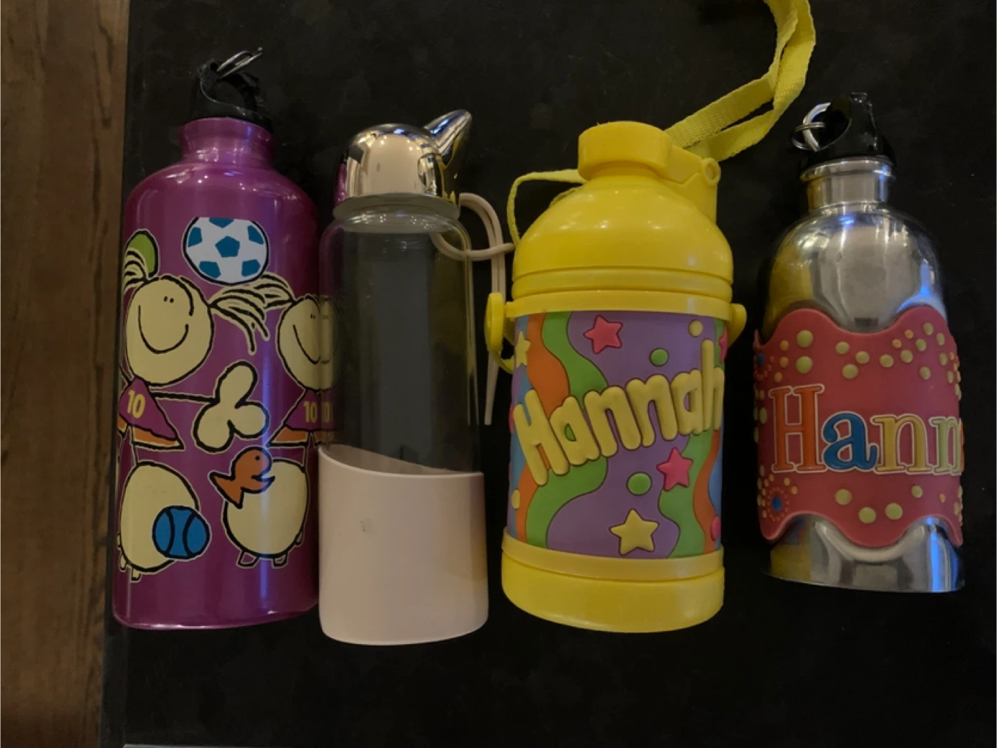 Set of 4 Kids' Water Bottles