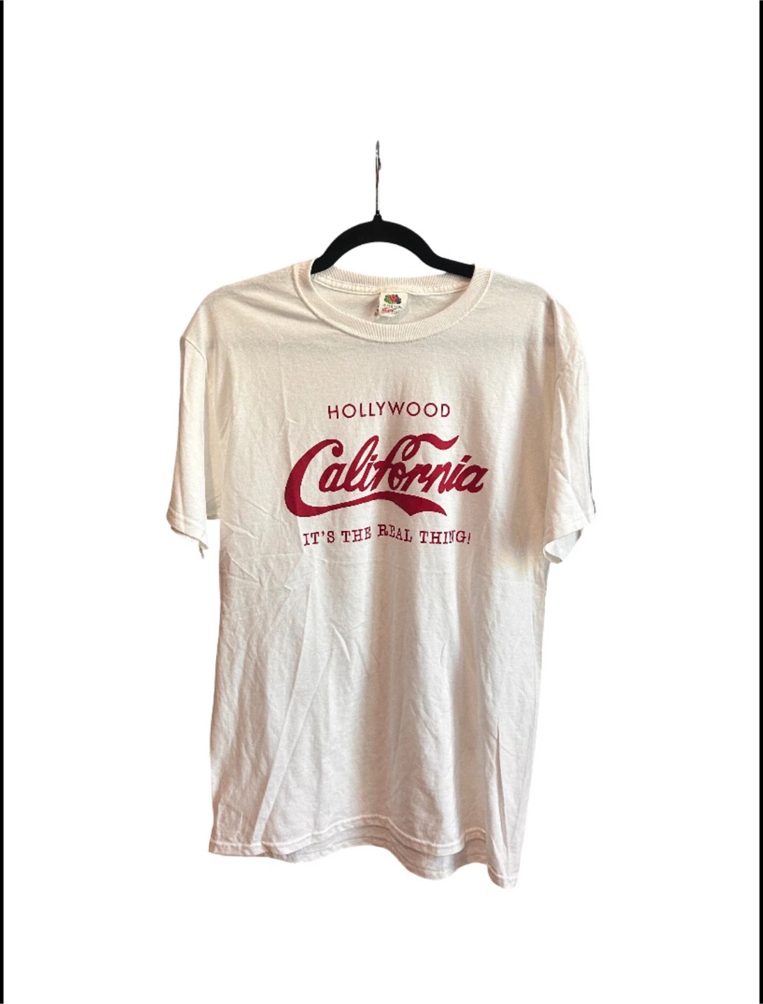 Fruit of the Loom White Hollywood California T-Shirt