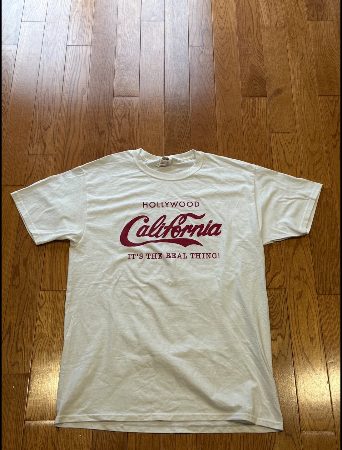 Fruit of the Loom White Hollywood California T-Shirt - photo 3