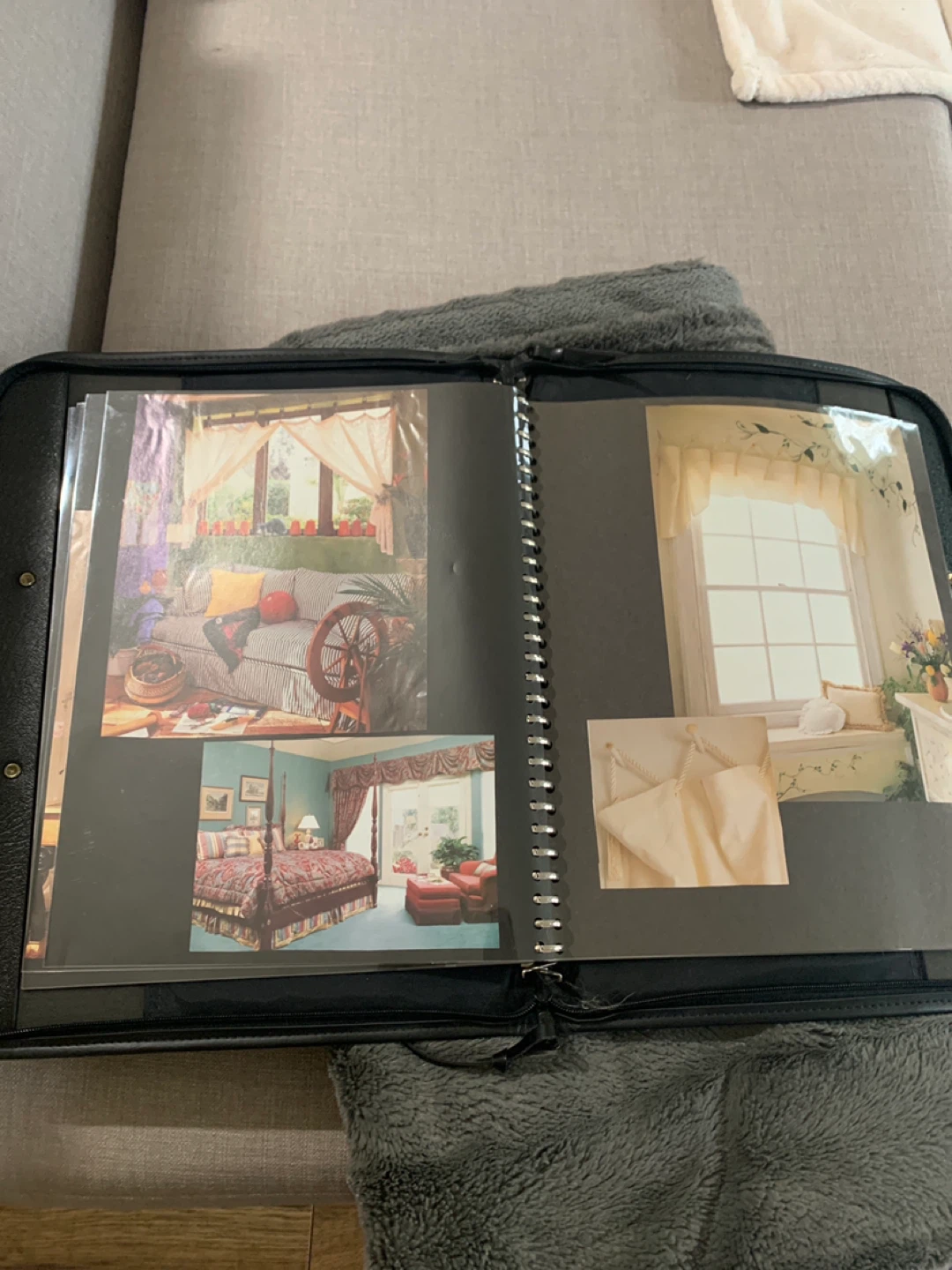 Black leather portfolio case 🏆 - photo 2