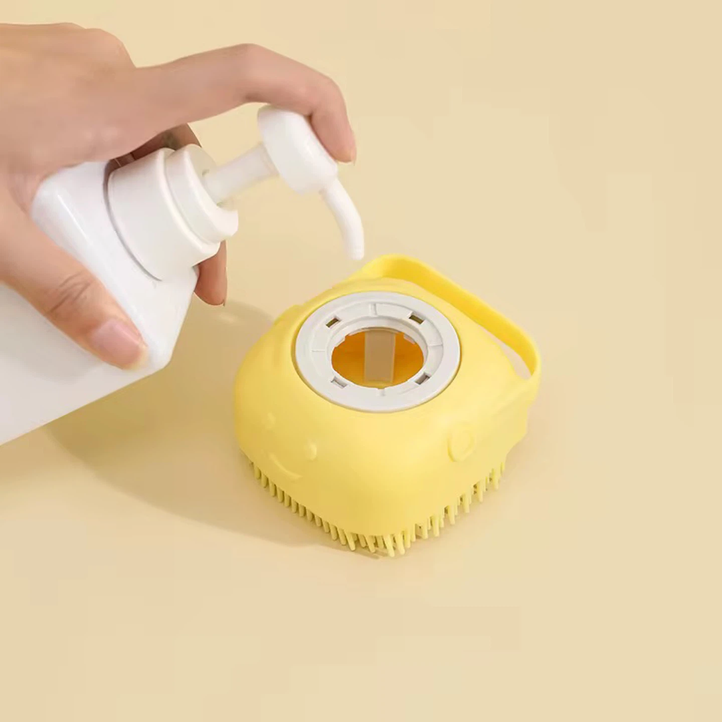 Silicone Bath Brush Soap Dispenser - photo 2