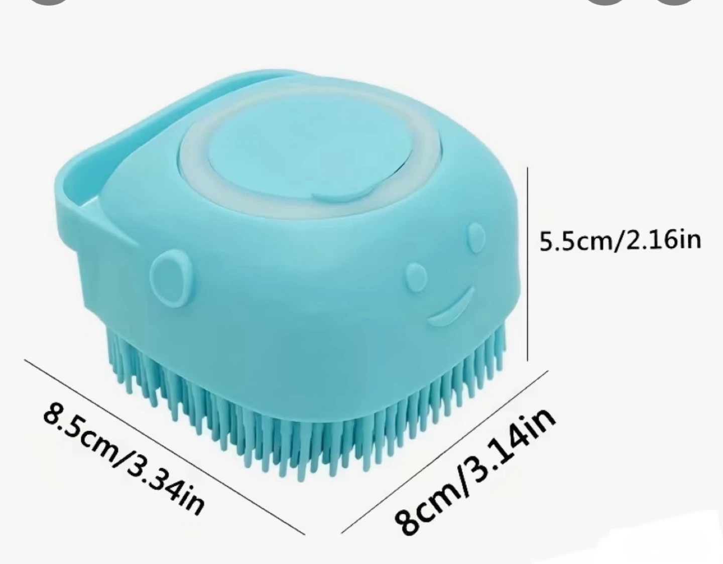 Silicone Bath Brush Soap Dispenser - photo 3