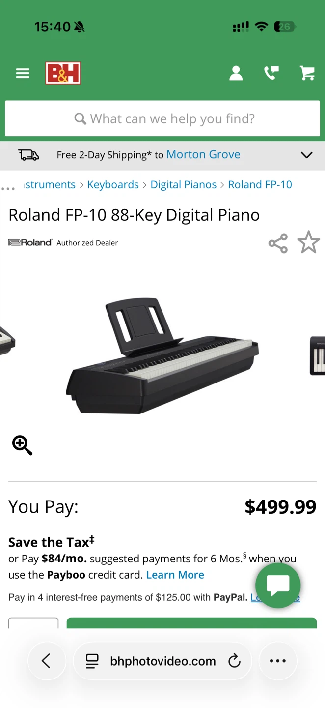 Roland FP-10 88-Key Digital Piano