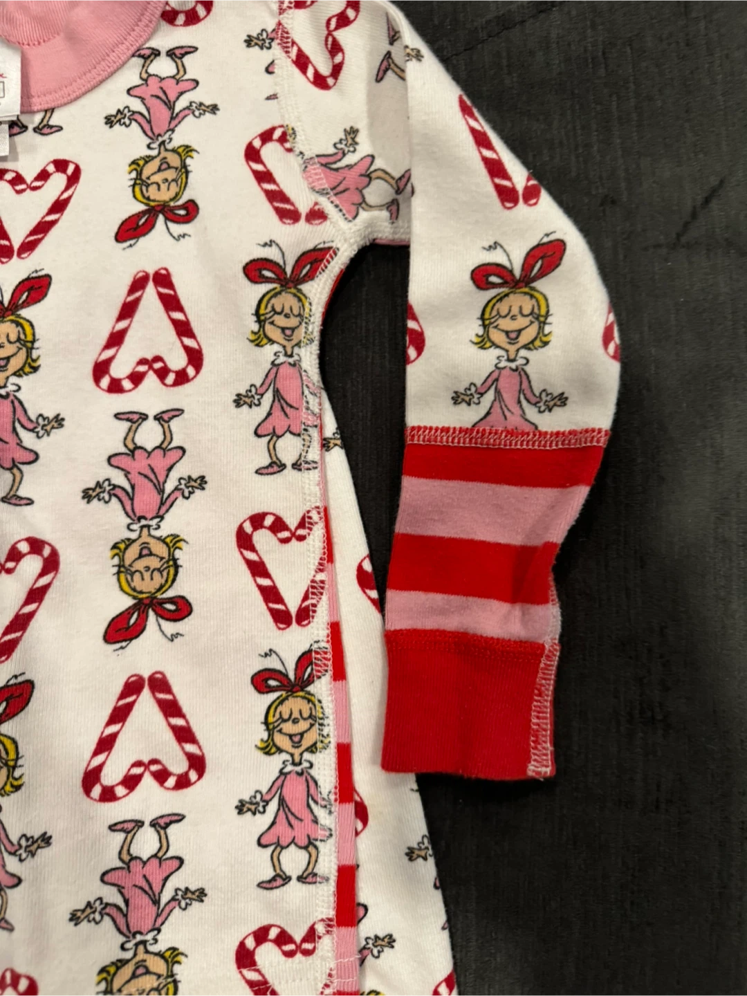 🏆Hanna Andersson Cindy Lou Who Candy Cane HannaJams Pajamas 3T - photo 4
