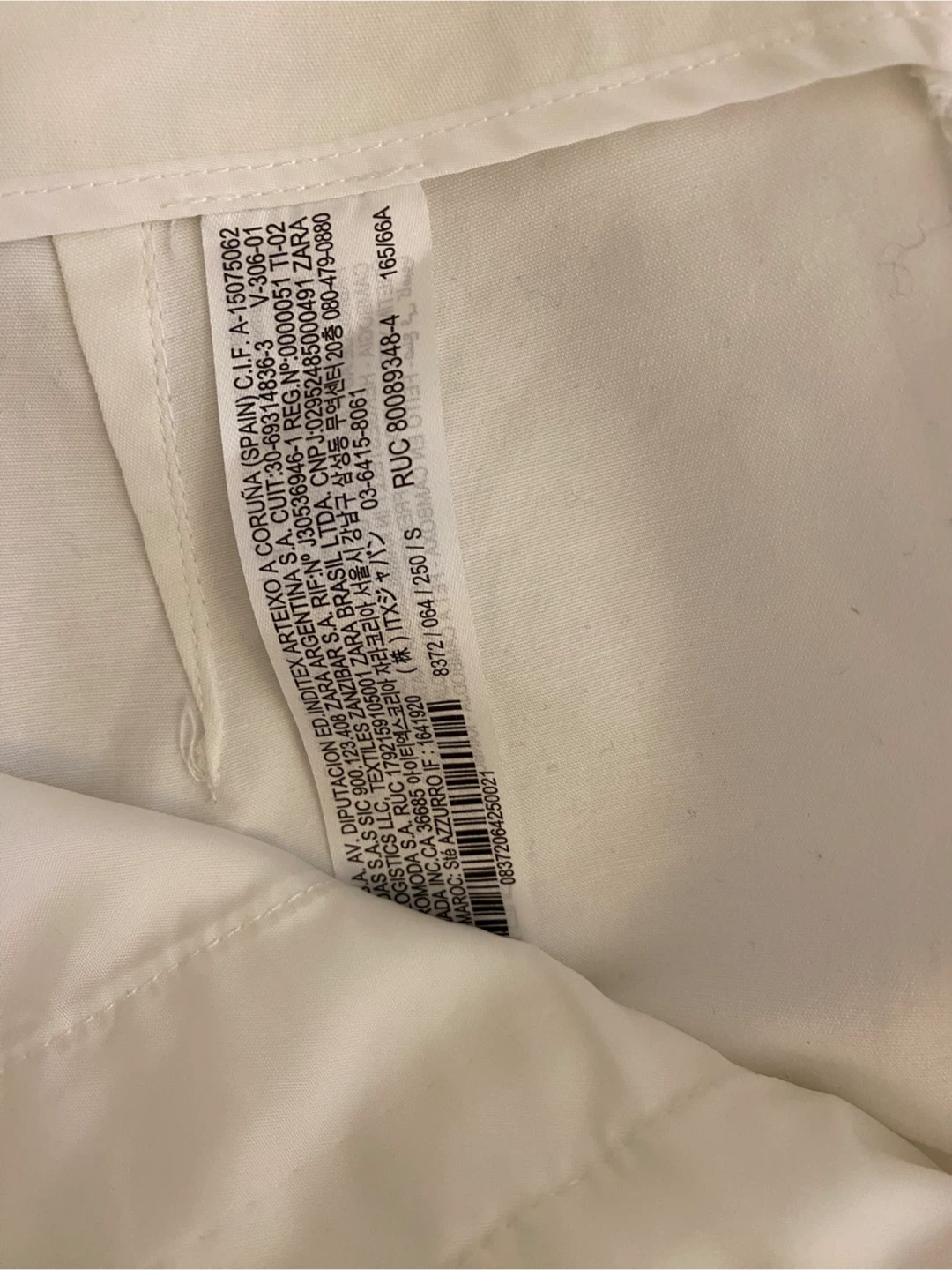 Zara White High-Waisted Tailored Shorts Size S - photo 3