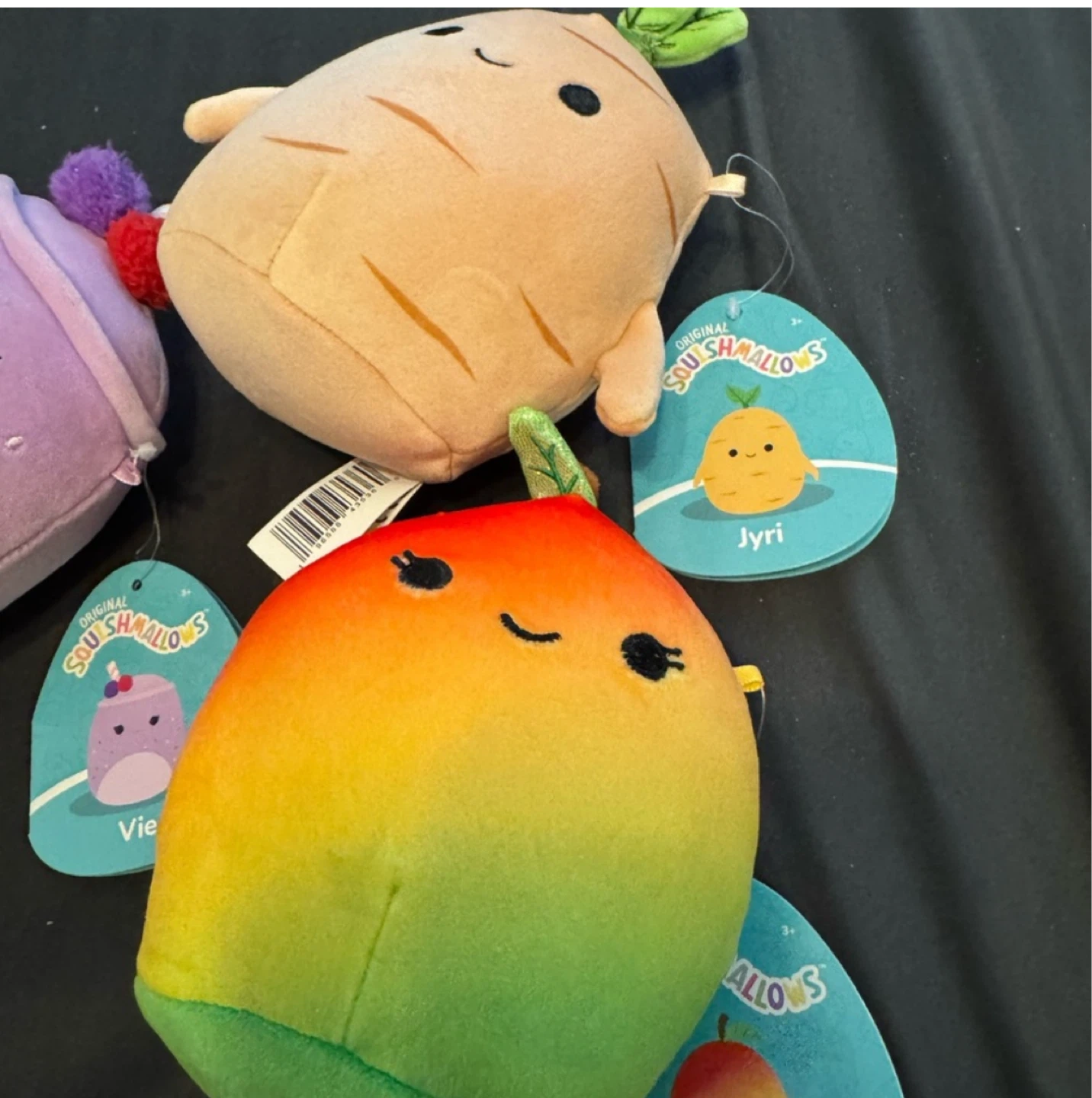 🏆 Squishmallows Plush Toy Set Food Snack Vie Xiomara Jyri NWT - photo 3