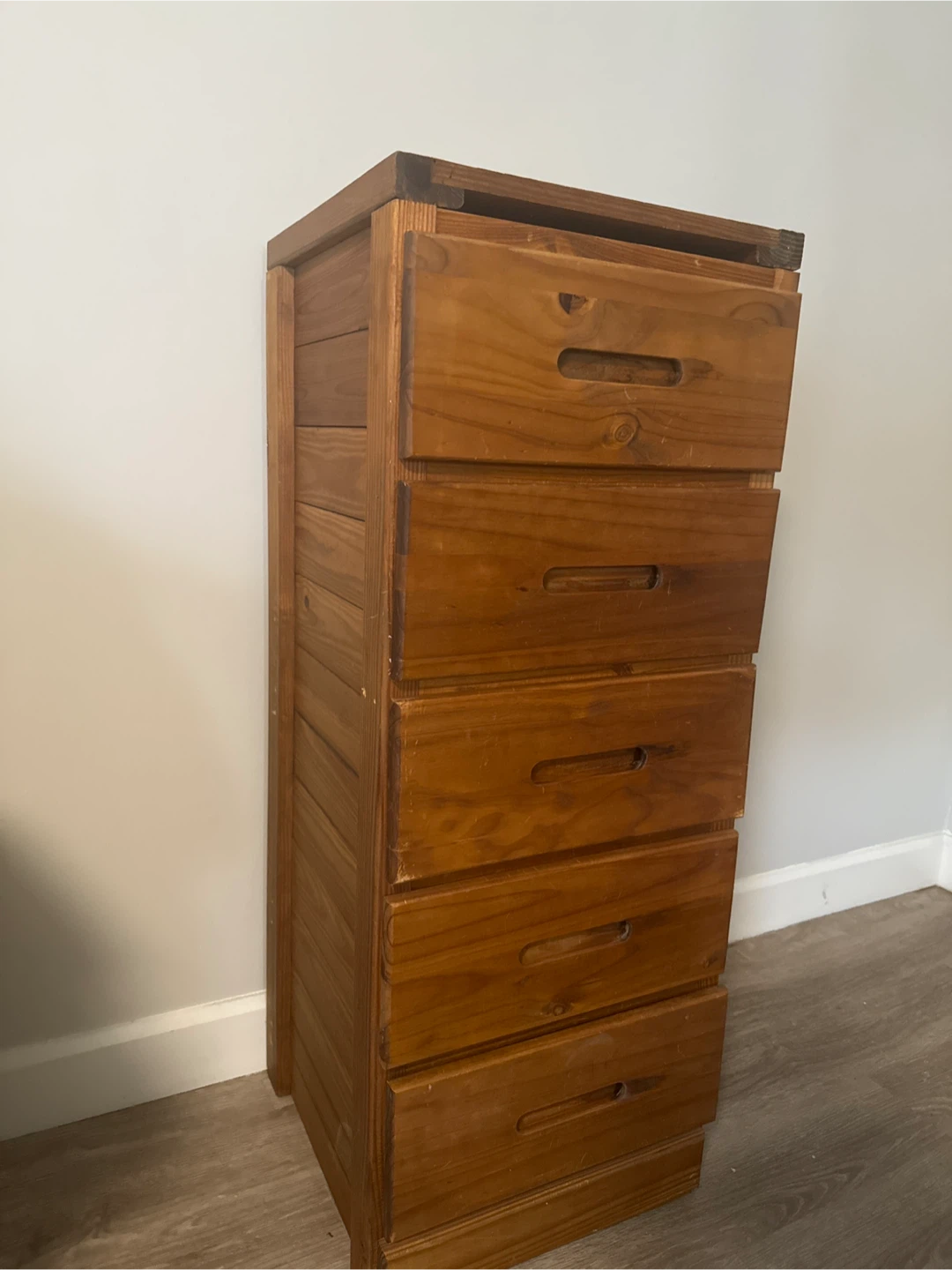 Pine Wooden 5-Drawer Chest - photo 2
