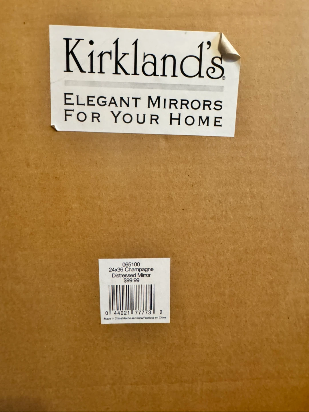 Kirkland's 24x36 Champagne Distressed Mirror - photo 3