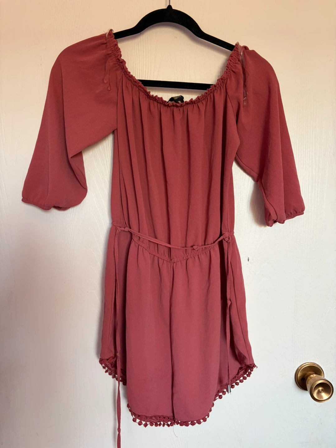 Revamped Off-Shoulder Romper - Size Medium - photo 4