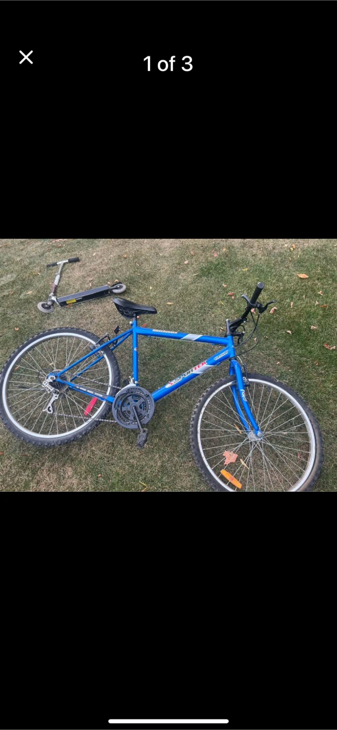 Blue "Spotter" Mountain Bike
