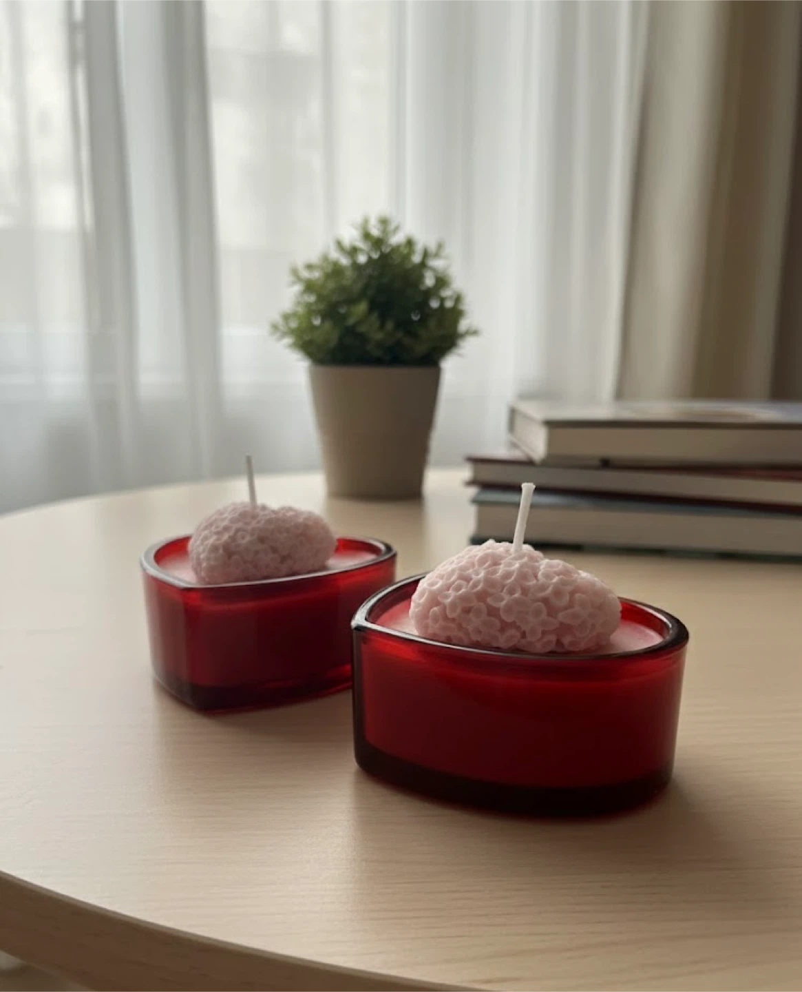 Pair of Heart-Shaped Candles - photo 4
