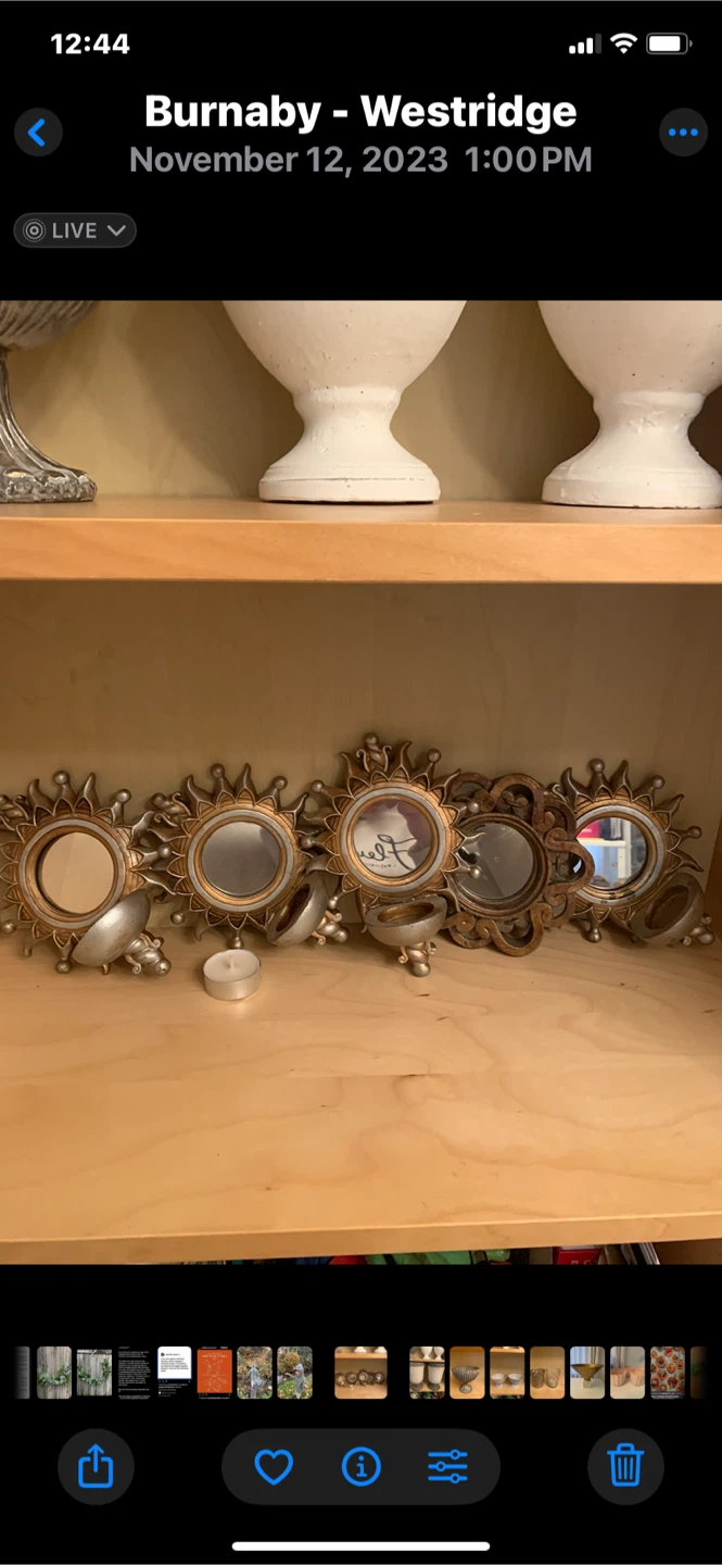 Set of 5 Sunburst  Mirrors 🏆