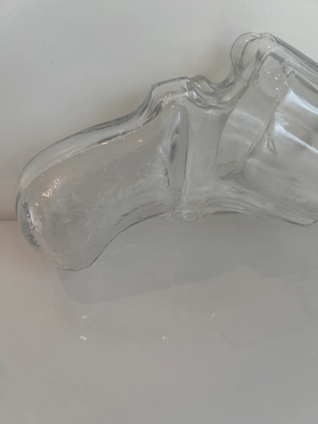 Glass Revolver Shaped Bottle with Metal Cap - photo 2
