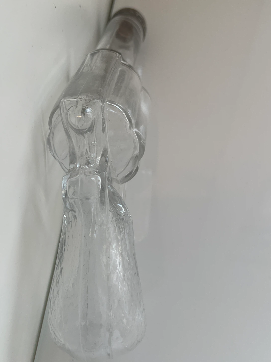 Glass Revolver Shaped Bottle with Metal Cap - photo 5