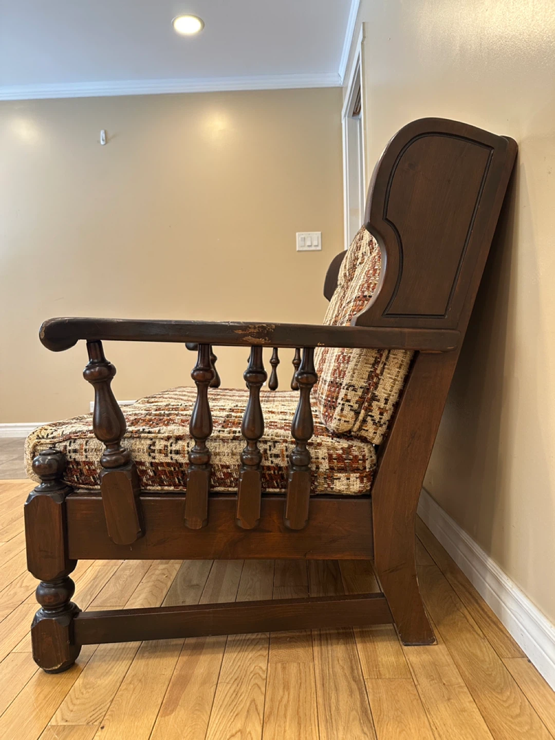 Vintage Rustic Solid Wood Cottage Love seat Sofa (CAN DELIVER) - photo 3