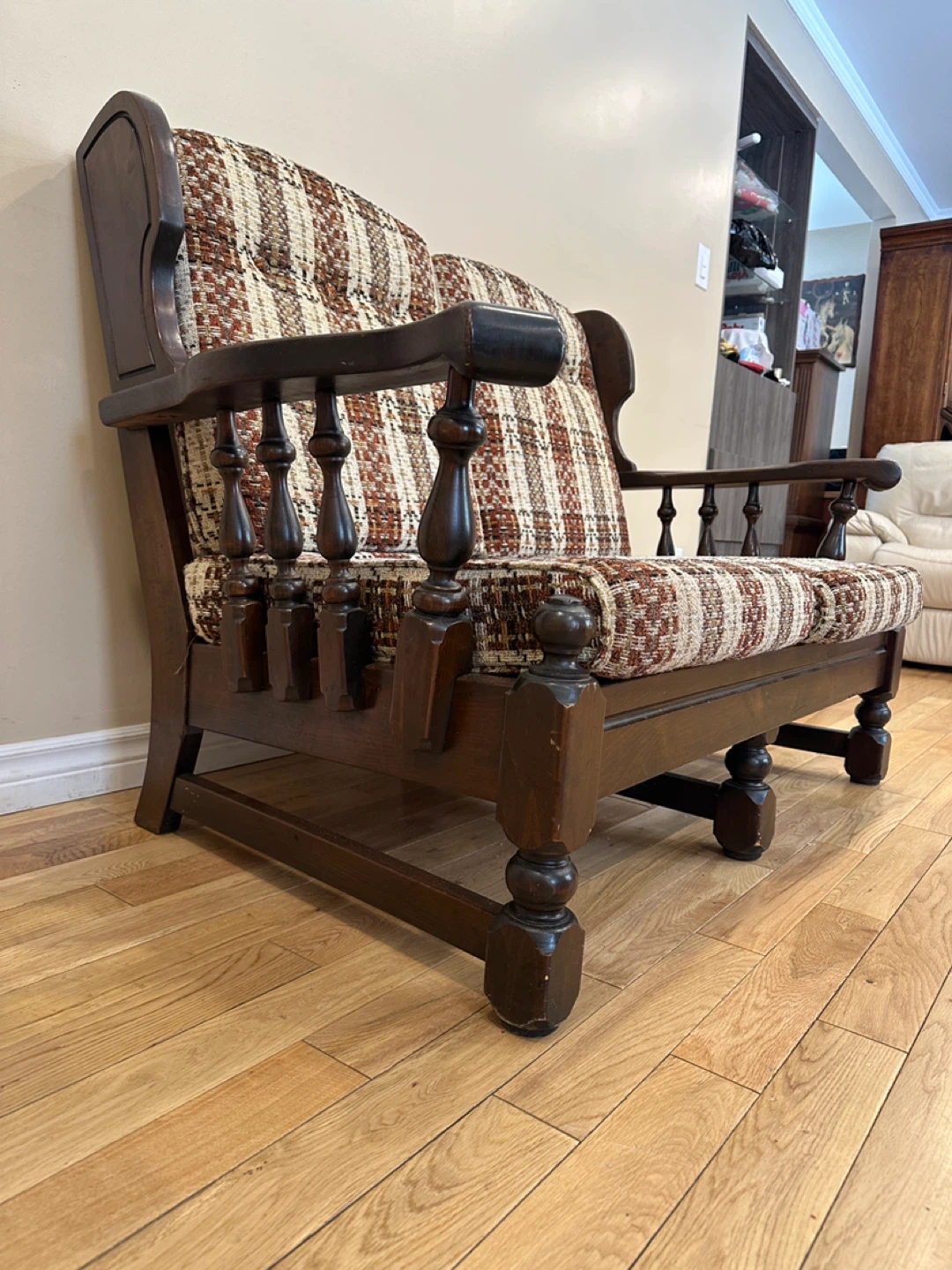 Vintage Rustic Solid Wood Cottage Love seat Sofa (CAN DELIVER) - photo 4